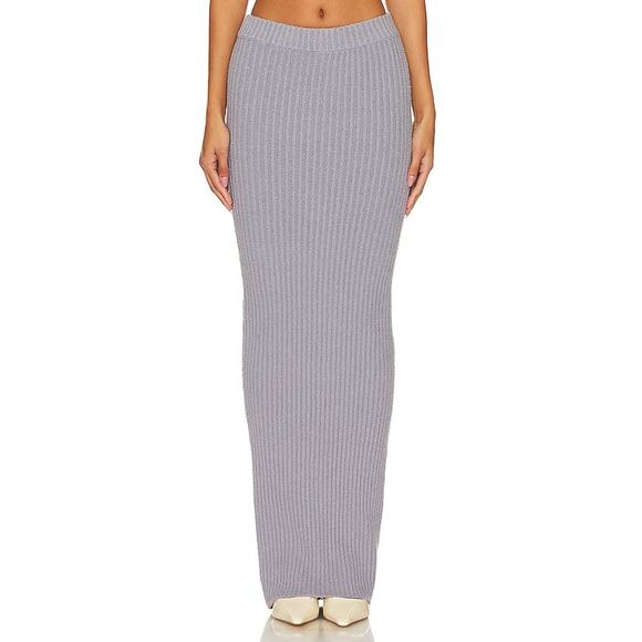 Lpa 'Nara' Grey Cotton Maxi Skirt Size XS - Picture 1 of 5